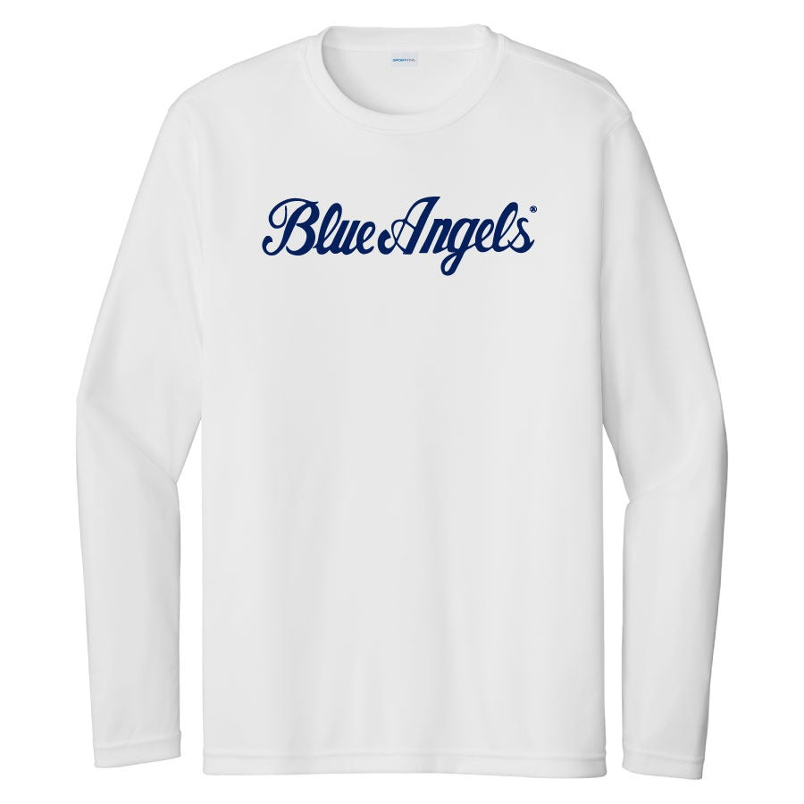 Blue Angels Script Performance Shirt
