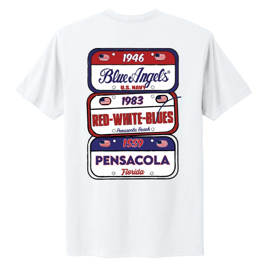 Vintage Blues License Plates T-Shirt