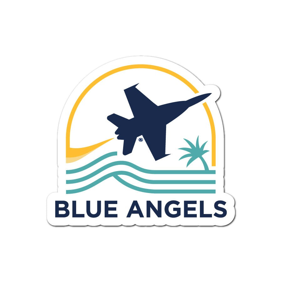 Beach Sun Blue's Sticker