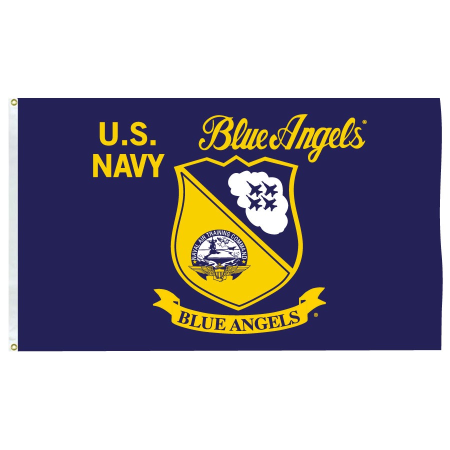 Blue Angels Crest Flag