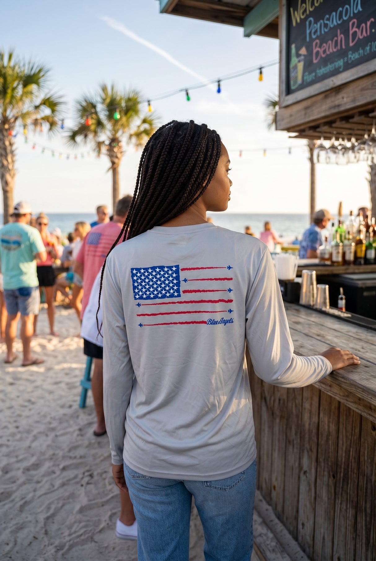 Red, White, and Blues Flag Performance Shirt