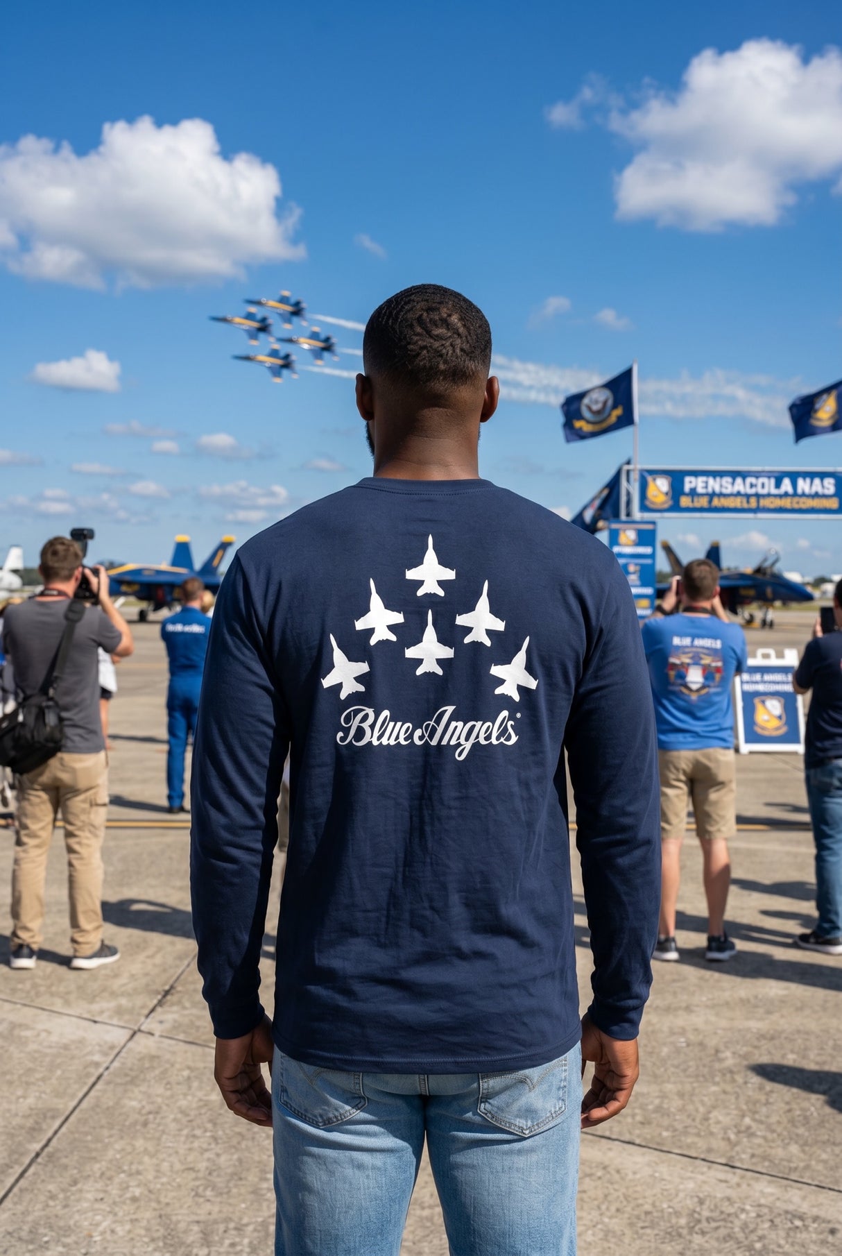 Blue Angels Delta Spread Performance Shirt