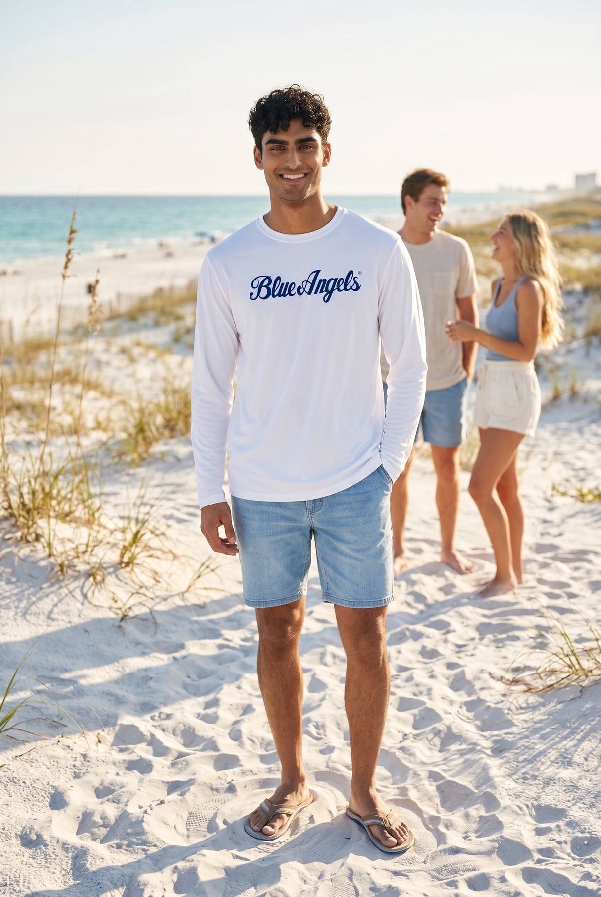Blue Angels Script Performance Shirt