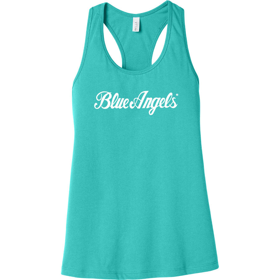 Blue Angels Script Women’s Racerback Tank