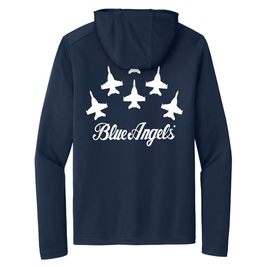 Blue Angels Delta Spread Performance Hooded Shirt