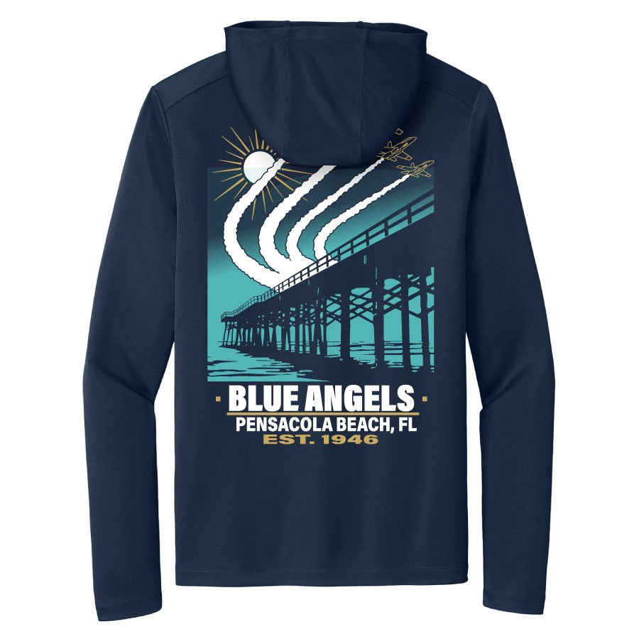 The Pier Performance Hooded Shirt