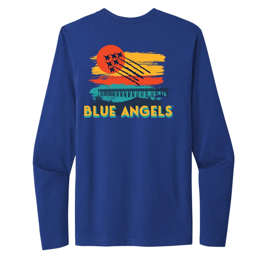 Watercolor Sunset LS T-Shirt